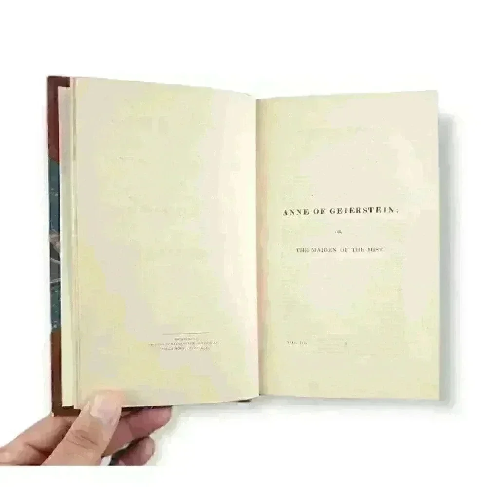 Anne of Geierstein; 3 Vols Waverley Novel Sir Walter Scott 1st Ed (1829) Bayntun - Picture 12 of 12